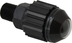 Norgren - 1/8" Male NPTF Bottom Rotowink Pressure Indicator - 15 to 150 psiG, Black Unactuated Color & Green Actuated Color - USA Tool & Supply