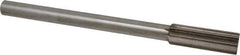 Interstate - 21mm High Speed Steel Chucking Reamer - Straight Flute, Straight Shank, 2-1/2" Flute Length, 9-1/2" OAL - USA Tool & Supply