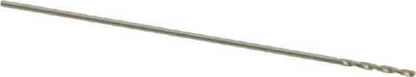 Chicago-Latrobe - #80 118° High Speed Steel Jobber Drill - Bright Finish, Right Hand Cut, Spiral Flute, Straight Shank, 3/4" OAL, Standard Point - USA Tool & Supply