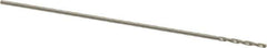 Chicago-Latrobe - #80 118° High Speed Steel Jobber Drill - Bright Finish, Right Hand Cut, Spiral Flute, Straight Shank, 3/4" OAL, Standard Point - USA Tool & Supply
