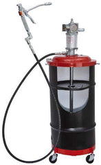 Lincoln - Grease Lubrication 80 Cu In/min Flow Aluminum Air-Operated Pump - For 120 Lb Container - USA Tool & Supply