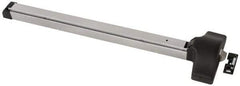 Yale - 30 to 36" Wide Door Range, Aluminum Painted Rim Exit Push Bar - Fits 30 to 36" Door, 2-1/2 Projection - USA Tool & Supply