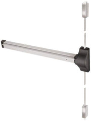 Yale - Right Hand Field Reversible, Surface Vertical Rod - Aluminum Finish, 30 to 36" Door Width, Grade 1 - USA Tool & Supply