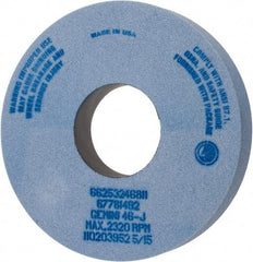 Norton - 14" Diam x 5" Hole x 2" Thick, J Hardness, 46 Grit Surface Grinding Wheel - Aluminum Oxide, Type 1, Coarse Grade, 2,320 Max RPM, No Recess - USA Tool & Supply