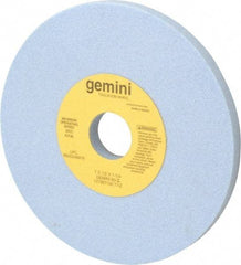 Norton - 7" Diam x 1-1/4" Hole x 1/2" Thick, I Hardness, 60 Grit Surface Grinding Wheel - Aluminum Oxide, Type 1, Medium Grade, 3,600 Max RPM, No Recess - USA Tool & Supply