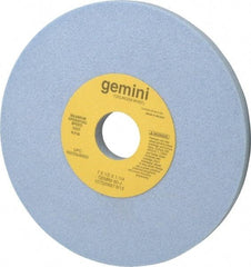 Norton - 7" Diam x 1-1/4" Hole x 1/2" Thick, J Hardness, 60 Grit Surface Grinding Wheel - Aluminum Oxide, Type 1, Medium Grade, 3,600 Max RPM, No Recess - USA Tool & Supply