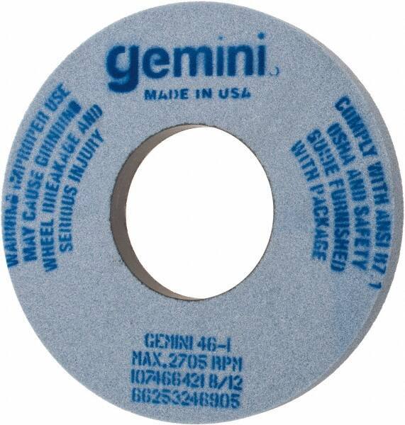 Norton - 12" Diam x 5" Hole x 1" Thick, I Hardness, 46 Grit Surface Grinding Wheel - Aluminum Oxide, Type 1, Coarse Grade, 2,705 Max RPM, No Recess - USA Tool & Supply