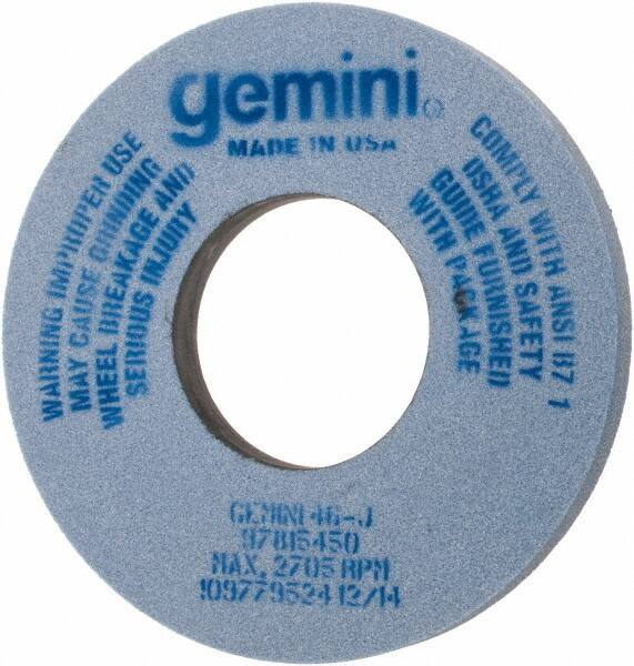 Norton - 12" Diam x 5" Hole x 1" Thick, J Hardness, 46 Grit Surface Grinding Wheel - Aluminum Oxide, Type 1, Coarse Grade, 2,705 Max RPM, No Recess - USA Tool & Supply