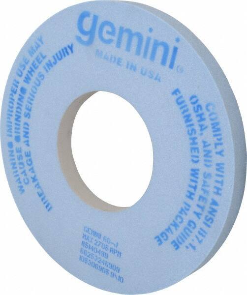 Norton - 12" Diam x 5" Hole x 1" Thick, J Hardness, 60 Grit Surface Grinding Wheel - Aluminum Oxide, Type 1, Medium Grade, 2,705 Max RPM, No Recess - USA Tool & Supply