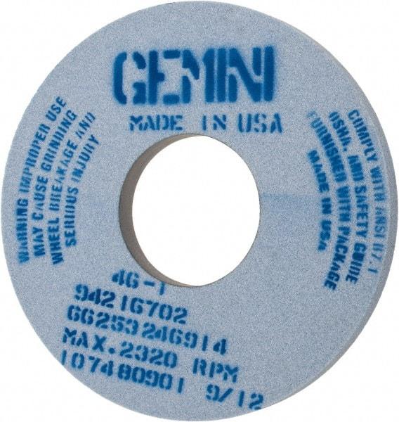 Norton - 14" Diam x 5" Hole x 1" Thick, I Hardness, 46 Grit Surface Grinding Wheel - Aluminum Oxide, Type 1, Coarse Grade, 2,320 Max RPM, No Recess - USA Tool & Supply