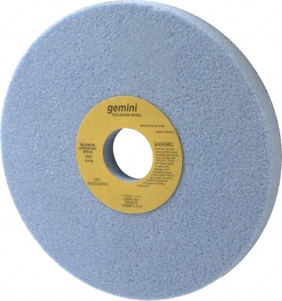 Norton - 7" Diam x 1-1/4" Hole x 3/4" Thick, I Hardness, 46 Grit Surface Grinding Wheel - Aluminum Oxide, Type 5, Coarse Grade, 3,600 Max RPM, One-Side Recess - USA Tool & Supply