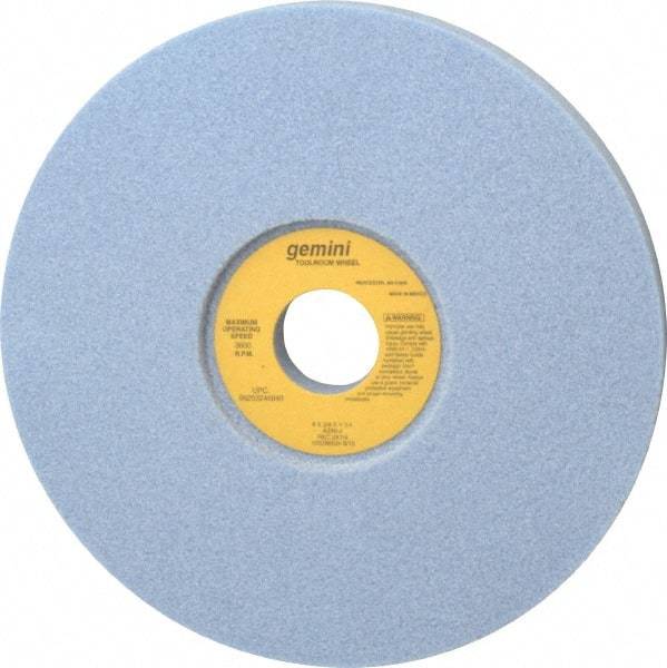 Norton - 8" Diam x 1-1/4" Hole x 3/4" Thick, J Hardness, 46 Grit Surface Grinding Wheel - Aluminum Oxide, Type 5, Coarse Grade, 3,600 Max RPM, One-Side Recess - USA Tool & Supply