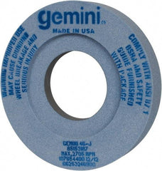 Norton - 12" Diam x 5" Hole x 2" Thick, J Hardness, 46 Grit Surface Grinding Wheel - Aluminum Oxide, Type 7, Coarse Grade, 2,705 Max RPM, Two-Side Recess - USA Tool & Supply