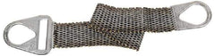 Lift-All - 4' Long x 3" Wide, 3,500 Lb Vertical Capacity, Steel Web Sling - 3,500 Lb Choker Capacity, with Hook Ends - USA Tool & Supply
