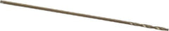 Chicago-Latrobe - 1/64" 135° Cobalt Jobber Drill - Oxide/Gold Finish, Right Hand Cut, Spiral Flute, Straight Shank, 3/4" OAL, Standard Point - USA Tool & Supply