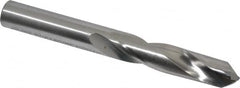 Screw Machine Length Drill Bit: 0.3906″ Dia, 135 °, Carbide Tipped Bright/Uncoated, Right Hand Cut, Spiral Flute, Straight-Cylindrical Shank, Series 115