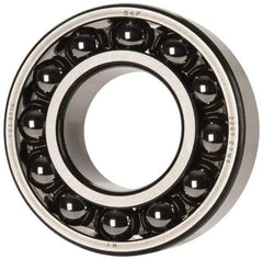 SKF - 35mm Bore Diam, 72mm OD, Open Self Aligning Radial Ball Bearing - 23mm Wide, 2 Rows, Round Bore, 1,980 Lb Static Capacity, 6,900 Lb Dynamic Capacity - USA Tool & Supply