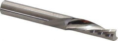 Onsrud - 3/8" Cutting Diam x 1-1/8" Length of Cut, 1 Flute, Downcut Spiral Router Bit - Uncoated, Right Hand Cut, Solid Carbide, 3" OAL x 3/8" Shank Diam, Single Edge, 21° Helix Angle - USA Tool & Supply