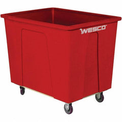 Wesco Industrial Products - 450 Lb Load Capacity, 8 Bushels, Plastic Box Truck - 24" Wide x 35" Long x 29-3/4" High, Red - USA Tool & Supply