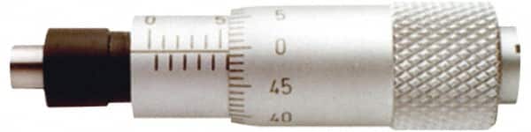 SPI - 1/2 Inch, 0.51 Inch Thimble, 0.2 Inch Spindle Diameter x Mechanical Micrometer Head - USA Tool & Supply