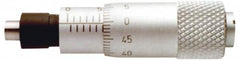SPI - 1/2 Inch, 0.51 Inch Thimble, 0.2 Inch Spindle Diameter x Mechanical Micrometer Head - USA Tool & Supply