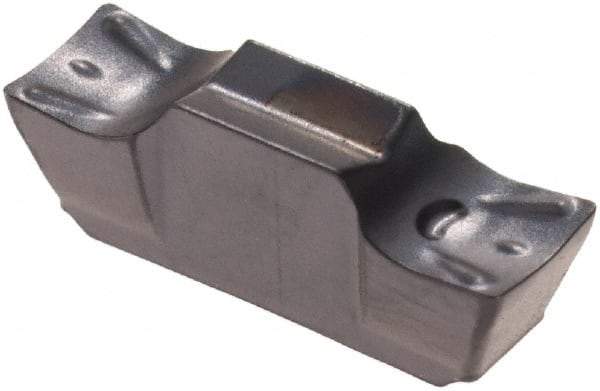 Iscar - 3002GEMI Grade IC908, 3mm Cutting Width Carbide Grooving Insert - 1.3mm Max Depth of Cut, Neutral, 0.2mm Corner Radius, TiAlN Finish - USA Tool & Supply