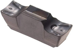 Iscar - 3002GEMI Grade IC908, 3mm Cutting Width Carbide Grooving Insert - 1.3mm Max Depth of Cut, Neutral, 0.2mm Corner Radius, TiAlN Finish - USA Tool & Supply