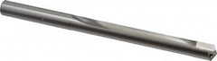 CJT - 1/2", 125° Point, Carbide-Tipped Straight Flute Drill Bit - USA Tool & Supply