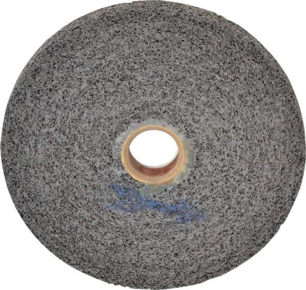 Brite Star - 6" Diam, 1/2" Face Width, 1" Center Hole, Medium Grade, Aluminum Oxide Deburring Wheel - Convolute, Soft Density 5 Grade, 6,000 RPM - USA Tool & Supply