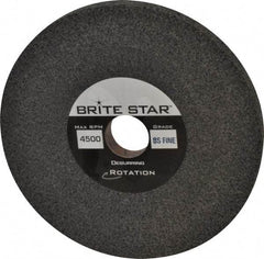 Brite Star - 6" Diam, 1/2" Face Width, 1" Center Hole, Fine Grade, Silicon Carbide Deburring Wheel - Convolute, Hard Density 8 Grade, 4,500 RPM - USA Tool & Supply