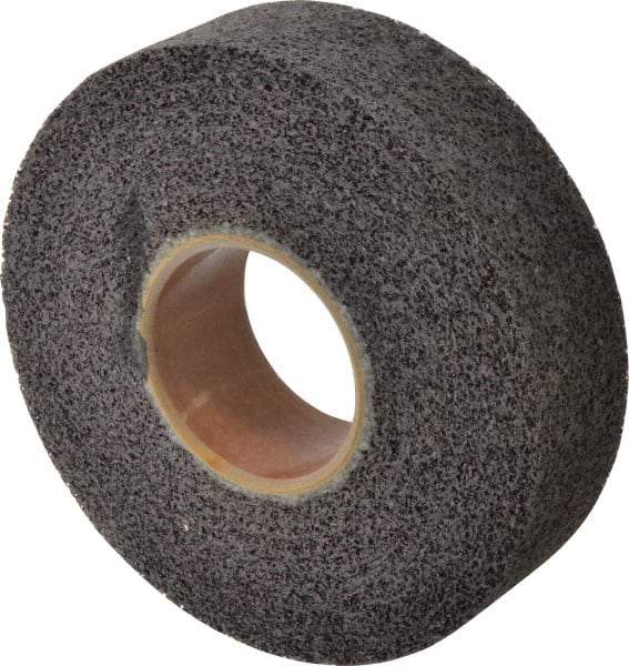 Brite Star - 8" Diam, 2" Face Width, 3" Center Hole, Medium Grade, Aluminum Oxide Deburring Wheel - Convolute, Hard Density 8 Grade, 4,500 RPM - USA Tool & Supply