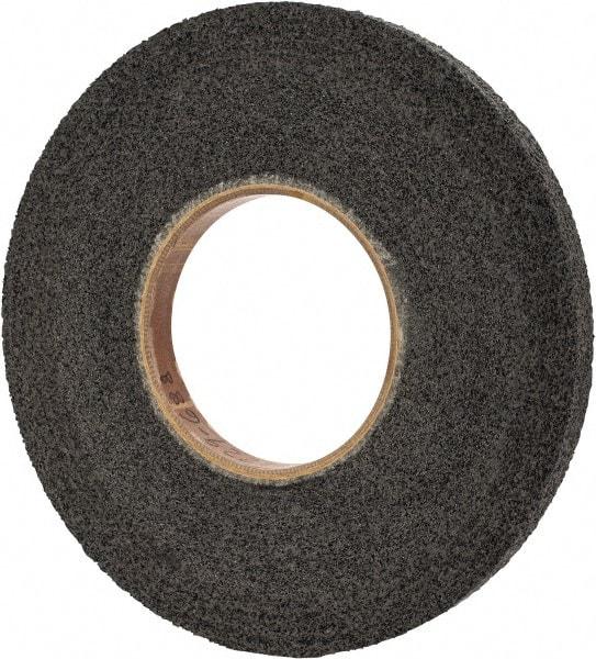 Brite Star - 12" Diam, 1" Face Width, 5" Center Hole, Medium Grade, Silicon Carbide Deburring Wheel - Convolute, Hard Density 8 Grade, 2,100 RPM - USA Tool & Supply