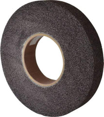 Brite Star - 12" Diam, 2" Face Width, 5" Center Hole, Medium Grade, Aluminum Oxide Deburring Wheel - Convolute, Soft Density 5 Grade, 3,000 RPM - USA Tool & Supply