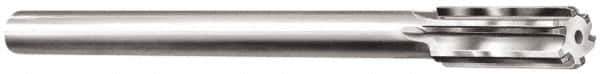 Made in USA - 7/16" Carbide-Tipped 6 Flute Chucking Reamer - Straight Flute, 1-3/4" Straight Shank, 1-3/4" Flute Length, 7" OAL - USA Tool & Supply