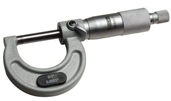 SPI - 200 to 225mm Range, 0.01mm Graduation, Mechanical Outside Micrometer - Ratchet Stop Thimble, Accurate to 0.008mm - USA Tool & Supply