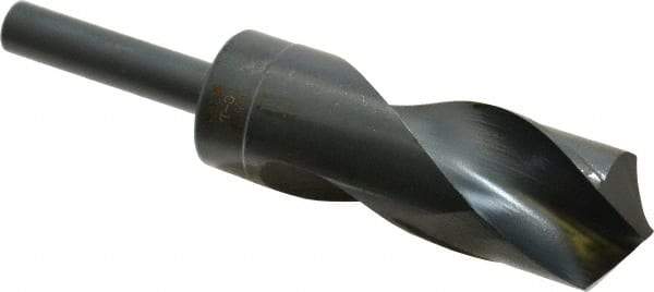 Chicago-Latrobe - 1-21/64" Drill, 118° Point, High Speed Steel Silver Deming & Reduced Shank Drill Bit - Oxide Finish, 6" OAL, Straight Shank, 3-1/8" Flute Length, Right Hand Cut, Standard Point, Spiral Flute, Regular Spiral - USA Tool & Supply
