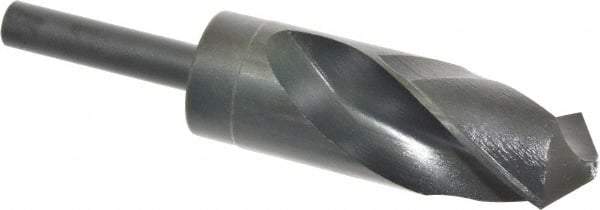Chicago-Latrobe - 1-23/64" Drill, 118° Point, High Speed Steel Silver Deming & Reduced Shank Drill Bit - Oxide Finish, 6" OAL, Straight Shank, 3-1/8" Flute Length, Right Hand Cut, Standard Point, Spiral Flute, Regular Spiral - USA Tool & Supply