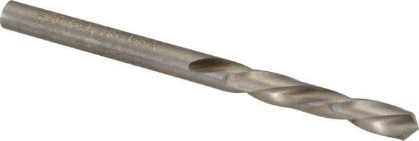 Chicago-Latrobe - #26 118° Spiral Flute High Speed Steel Screw Machine Drill Bit - Bright Finish, Left Hand Cut, 1" Flute Length, 2-1/16" OAL, Standard Point, Straight Shank - USA Tool & Supply