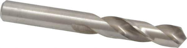 Chicago-Latrobe - 25/64" 118° Spiral Flute High Speed Steel Screw Machine Drill Bit - Bright Finish, Right Hand Cut, 1-7/8" Flute Length, 3-1/4" OAL, Standard Point, Straight Shank - USA Tool & Supply