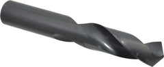 Chicago-Latrobe - 53/64" 118° Spiral Flute High Speed Steel Screw Machine Drill Bit - Oxide Finish, Right Hand Cut, 3-1/2" Flute Length, 5-3/8" OAL, Standard Point, Straight Shank - USA Tool & Supply