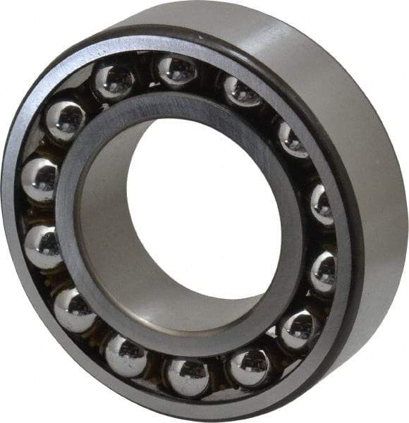 SKF - 40mm Bore Diam, 80mm OD, Open Self Aligning Radial Ball Bearing - 23mm Wide, 2 Rows, Round Bore, 2,250 Lb Static Capacity, 7,170 Lb Dynamic Capacity - USA Tool & Supply