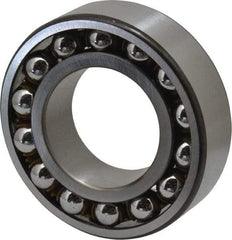 SKF - 40mm Bore Diam, 80mm OD, Open Self Aligning Radial Ball Bearing - 23mm Wide, 2 Rows, Round Bore, 2,250 Lb Static Capacity, 7,170 Lb Dynamic Capacity - USA Tool & Supply