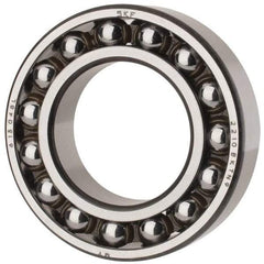 SKF - 50mm Bore Diam, 90mm OD, Open Self Aligning Radial Ball Bearing - 23mm Wide, 2 Rows, Round Bore, 2,520 Lb Static Capacity, 7,600 Lb Dynamic Capacity - USA Tool & Supply