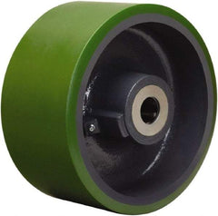 Hamilton - 10 Inch Diameter x 5 Inch Wide, Polyurethane on Cast Iron Caster Wheel - 5,000 Lb. Capacity, 5-1/4 Inch Hub Length, 1-1/4 Inch Axle Diameter, Tapered Roller Bearing - USA Tool & Supply