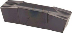 Iscar - 800080GIF Grade IC908, 8mm Cutting Width Carbide Grooving Insert - 4.8mm Max Depth of Cut, Neutral, 0.8mm Corner Radius, TiAlN Finish - USA Tool & Supply