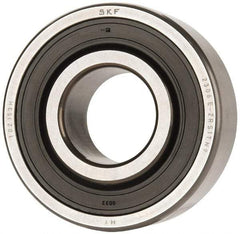 SKF - 30mm Bore Diam, 72mm OD, Double Seal Self Aligning Radial Ball Bearing - 27mm Wide, 2 Rows, Round Bore, 1,980 Lb Static Capacity, 7,010 Lb Dynamic Capacity - USA Tool & Supply