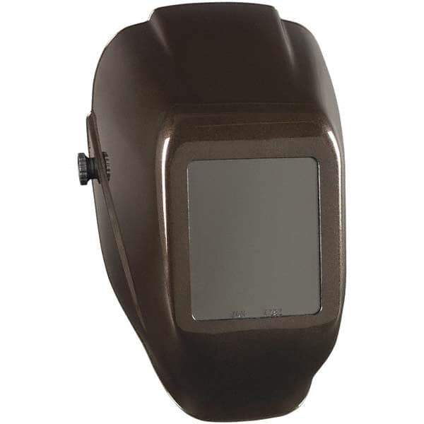 Jackson Safety - 5-1/4" Window Width x 4-1/2" Window Height, 10 Shade Fixed Shade Lens, Fixed Front Welding Helmet - Black Thermoplastic - USA Tool & Supply
