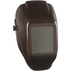 Jackson Safety - 5-1/4" Window Width x 4-1/2" Window Height, 10 Shade Fixed Shade Lens, Fixed Front Welding Helmet - Black Thermoplastic - USA Tool & Supply