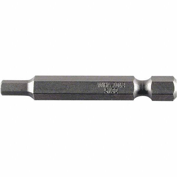 Wiha - 0.109" Power Bit - 1/4" Drive, 2" OAL - USA Tool & Supply