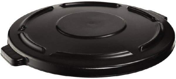 Rubbermaid - Round Lid for Use with 20 Gal Round Trash Cans - Black, Plastic, For 2620 Brute Trash Cans - USA Tool & Supply